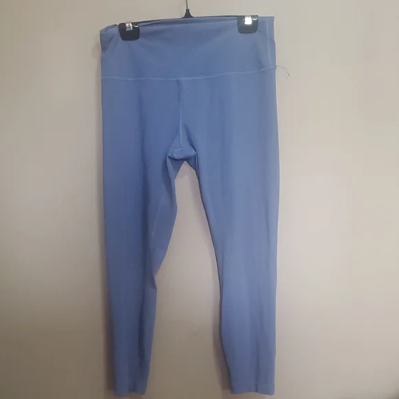 Wunder Under Train Brillant Blue High Waisted 25" Leggings Size 14 - Picture 1 of 5